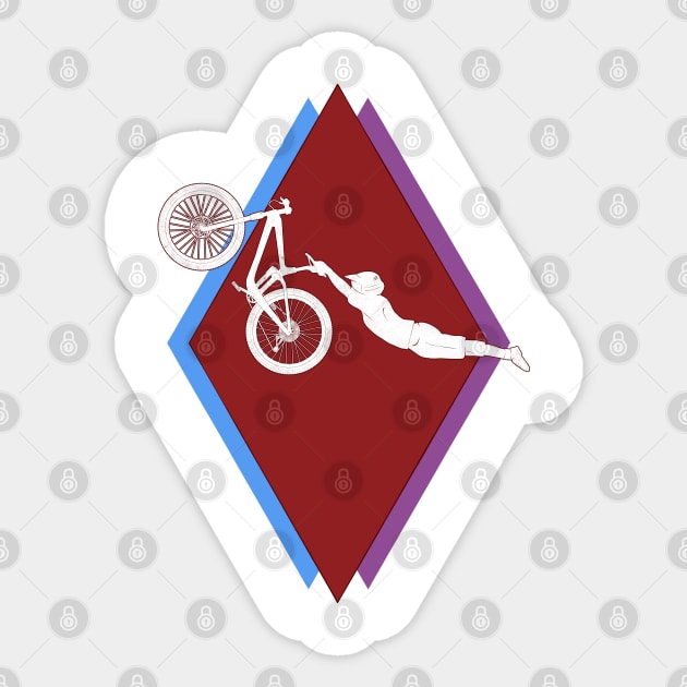 MTB - Epic Slopestyle Bike Jump Retro Sticker by TheWanderingFools